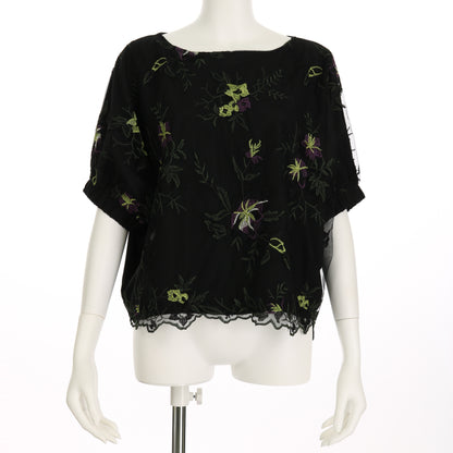 チュールレースドルマンスリーブブラウス