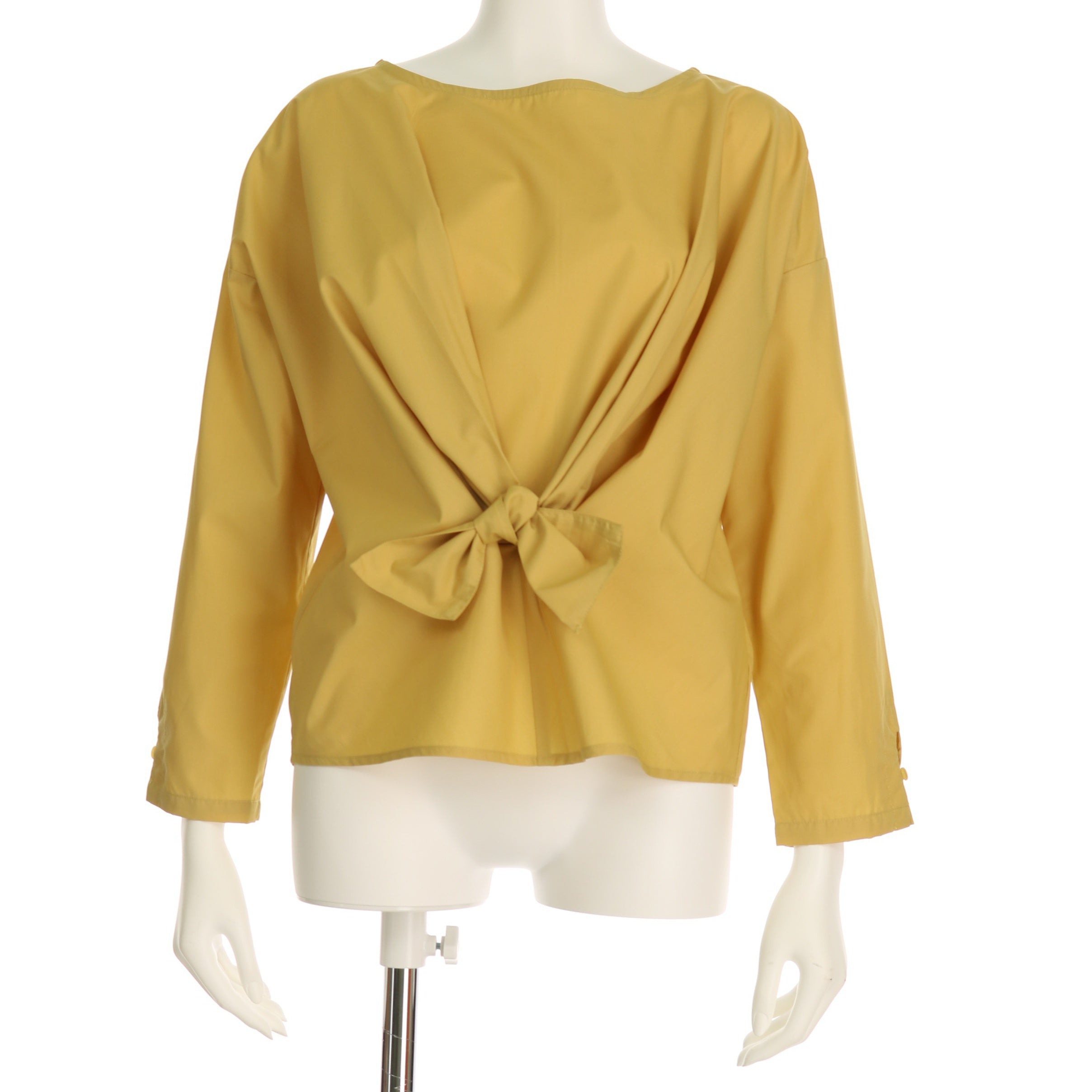 フロントリボンブラウス