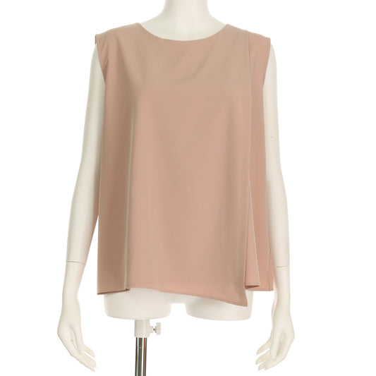 アシンメトリーデザインノースリーブブラウス