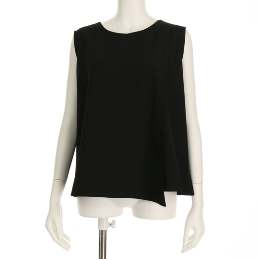 アシンメトリーデザインノースリーブブラウス