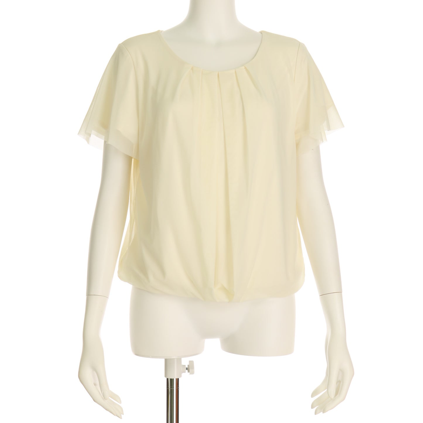 シフォン袖タック入りブラウス