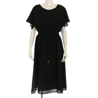 ドロストデザイン織り柄ワンピース