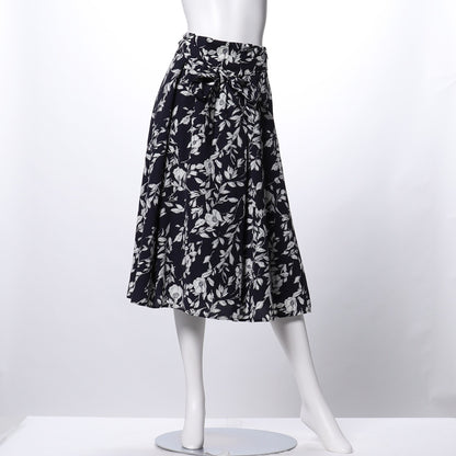 MNフラワープリントウエストリボンスカート