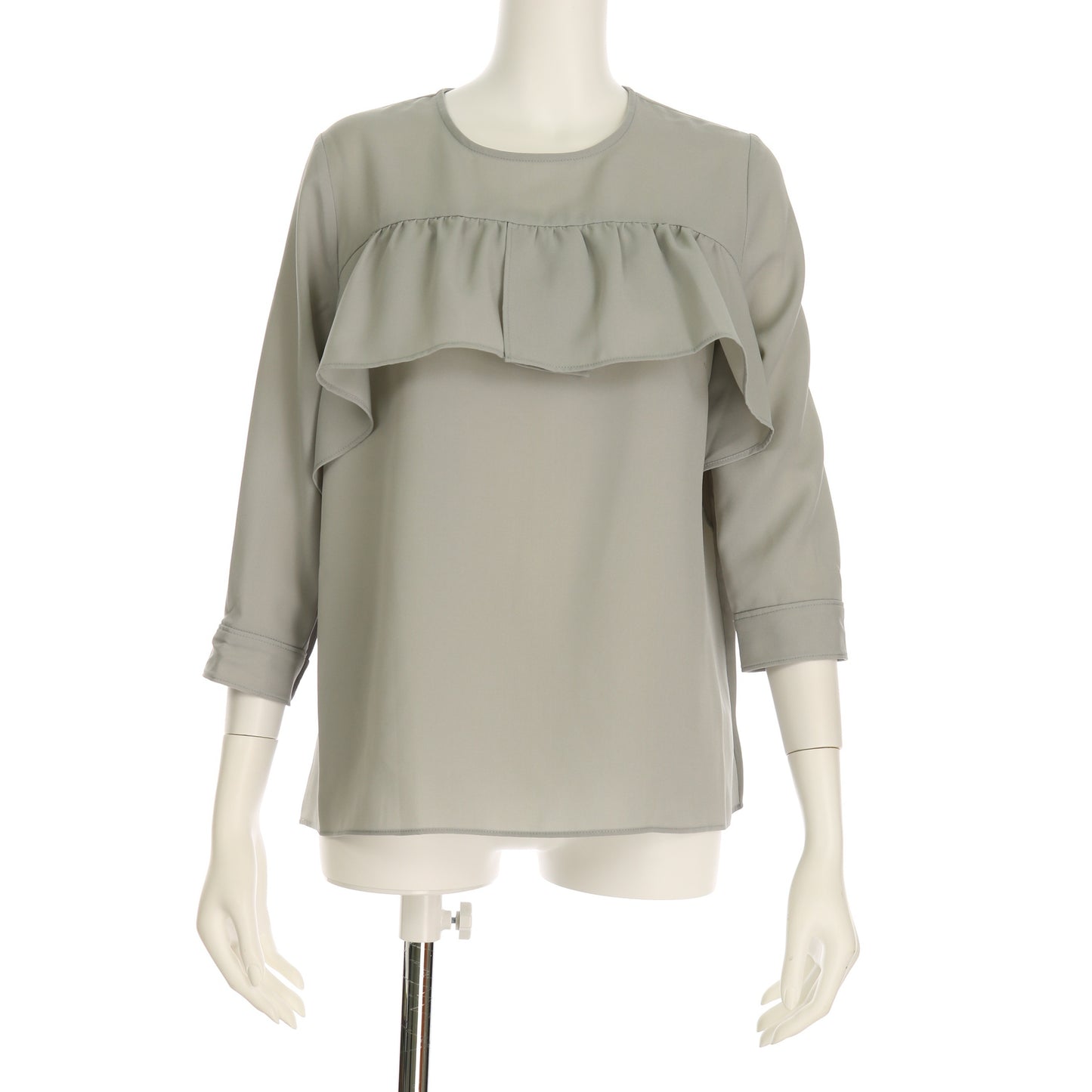 胸フリルブラウス