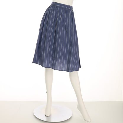 ストライプ柄フレアスカート