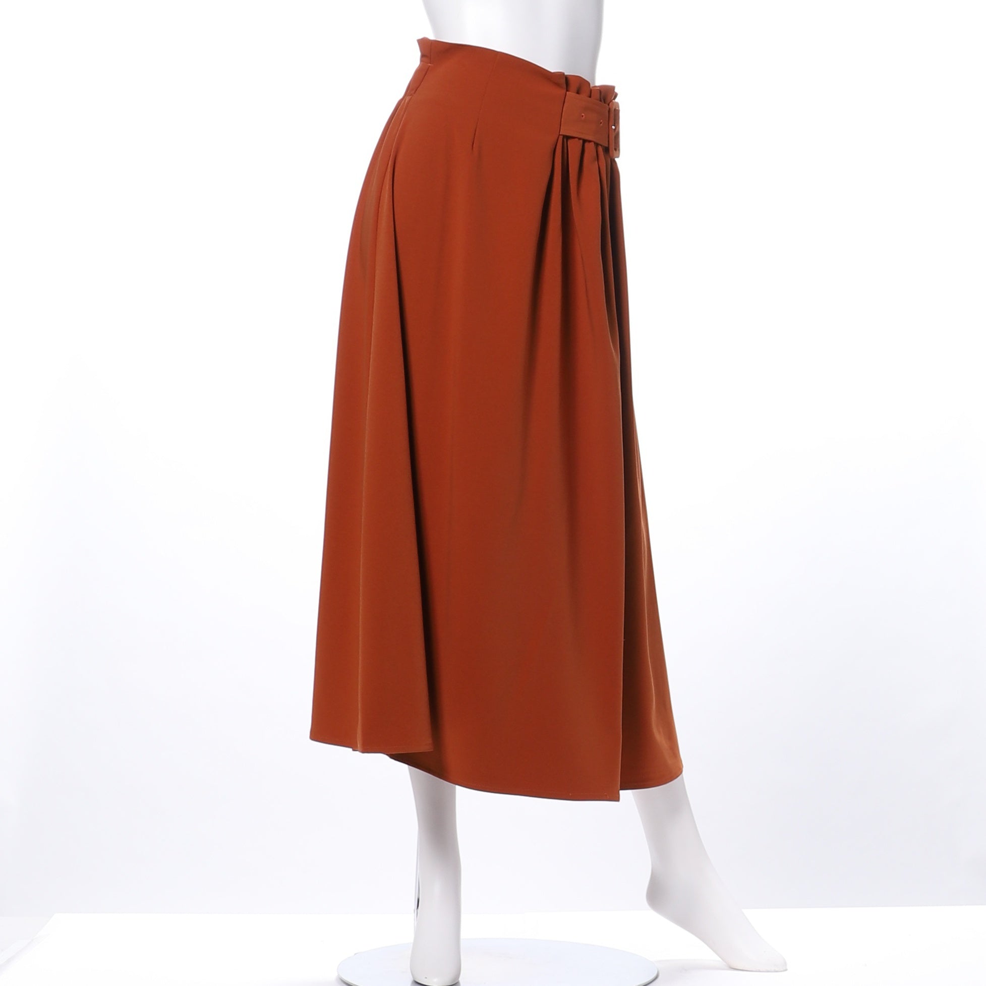 バックルデザインハイウエストスカート