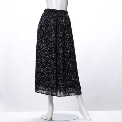 カットドビードットギャザープリーツスカート