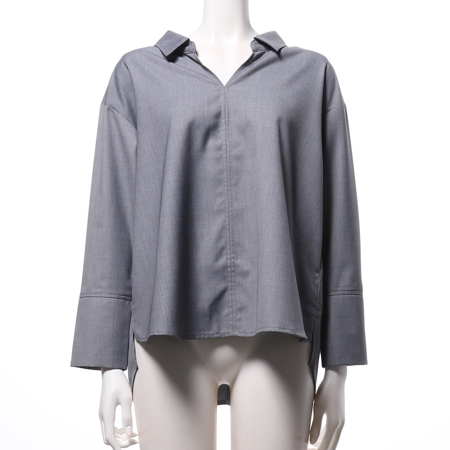 バックリボンスキッパーシャツブラウス