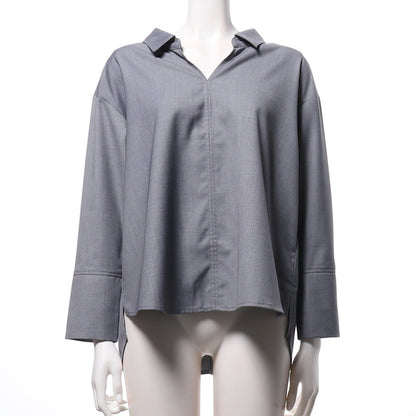 バックリボンスキッパーシャツブラウス