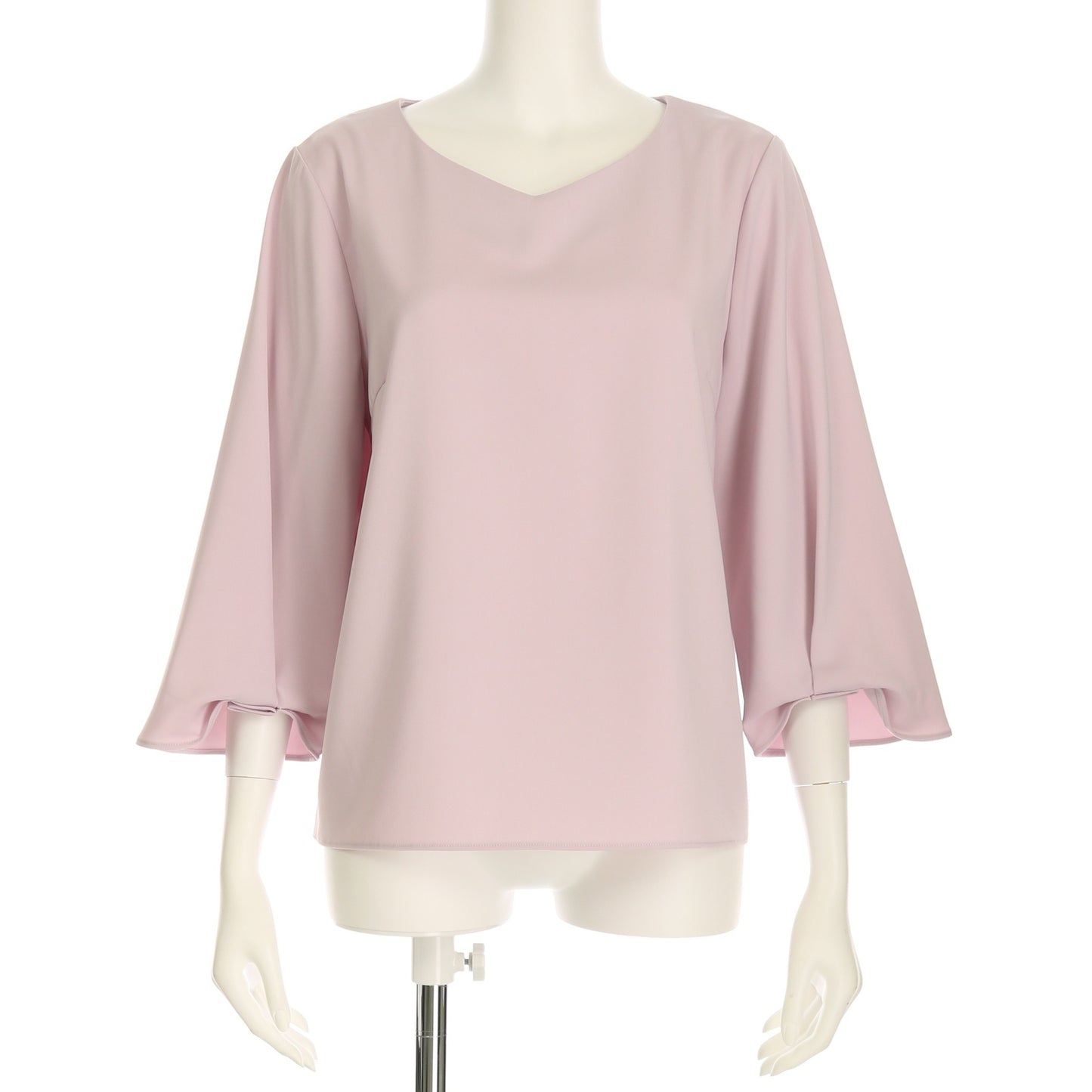 ツイスト袖Vネックブラウス