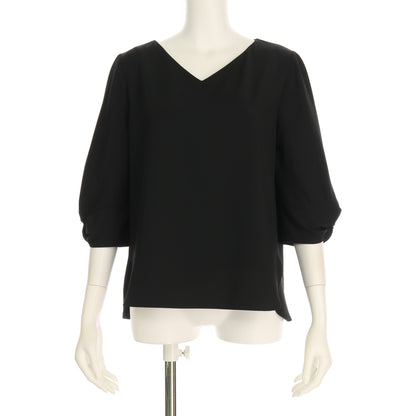 バルーンスリーブVネックブラウス