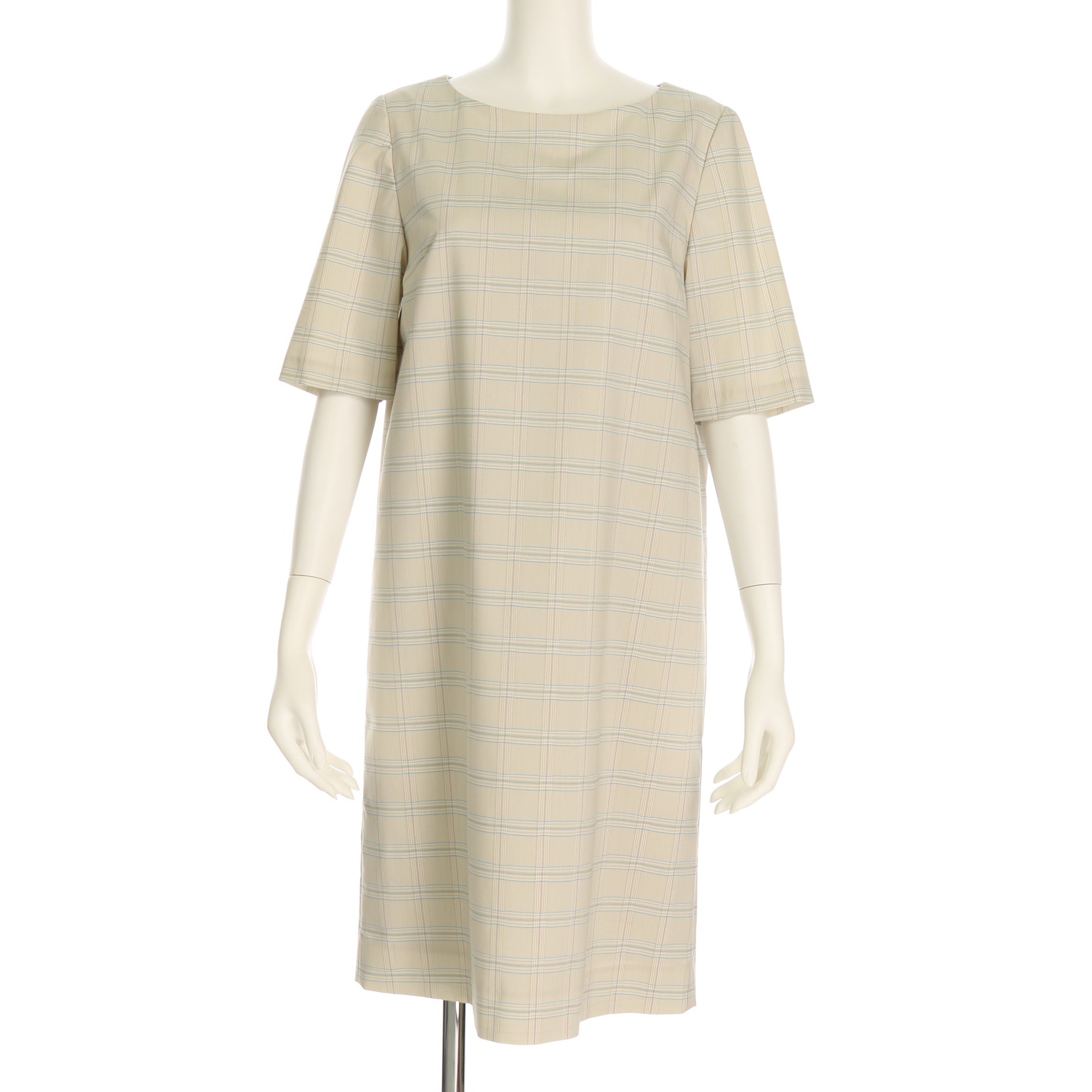 バックジップアップストレートワンピース