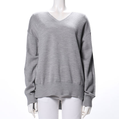 前後差ドロップショルダーVネックニット