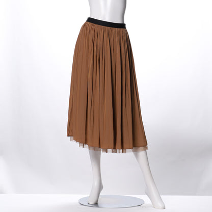 ソフトチュールギャザースカート