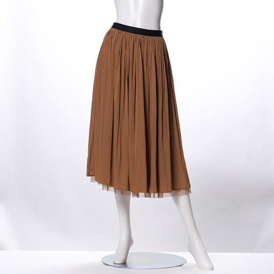 ソフトチュールギャザースカート