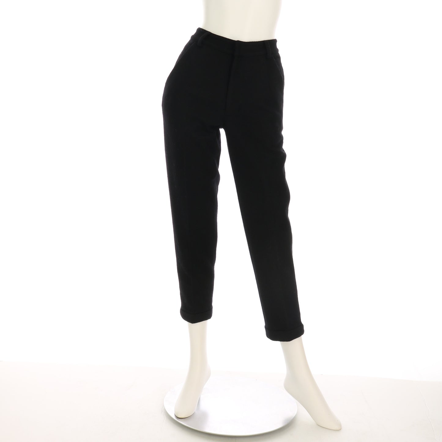 裾ダブルウールパンツ