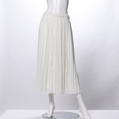 ウエストゴムプリーツガウチョパンツ