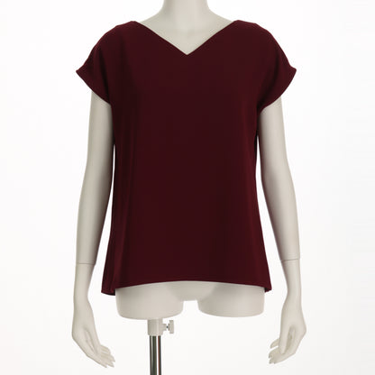 Vネックシンプルブラウス