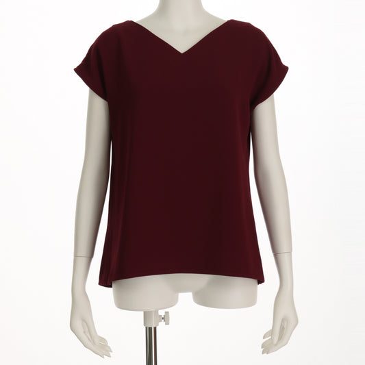 Vネックシンプルブラウス