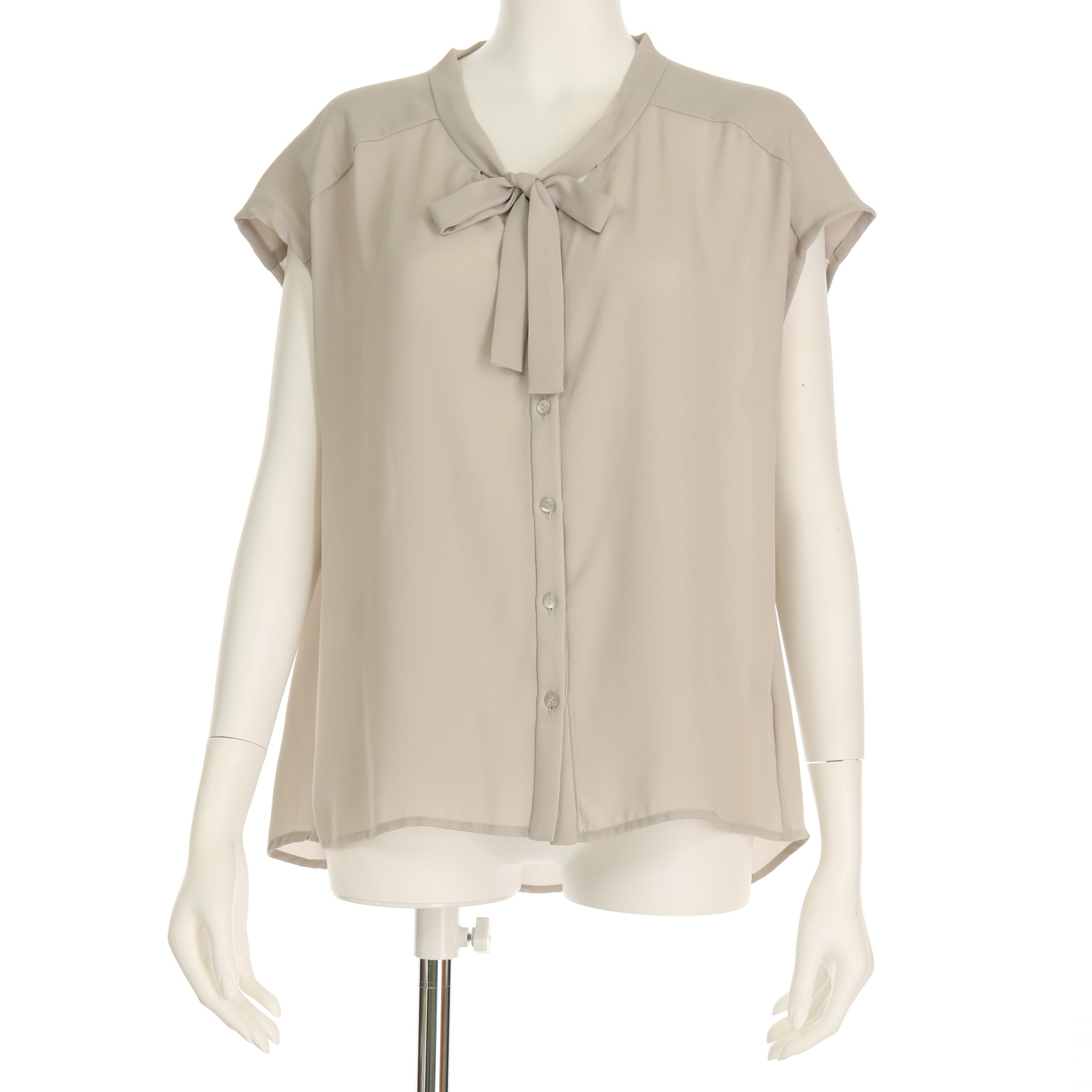 フレンチスリーブボウタイブラウス