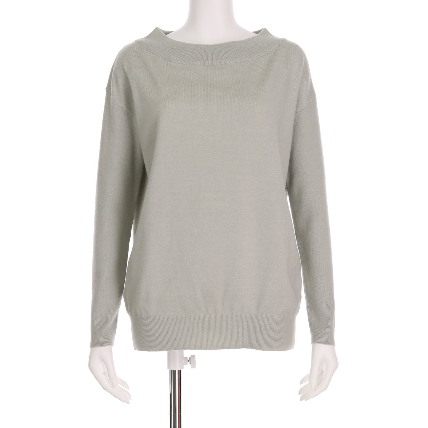 シンプルデザインオフネックニット