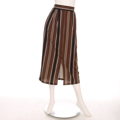 マルチストライプ柄タイトスカート
