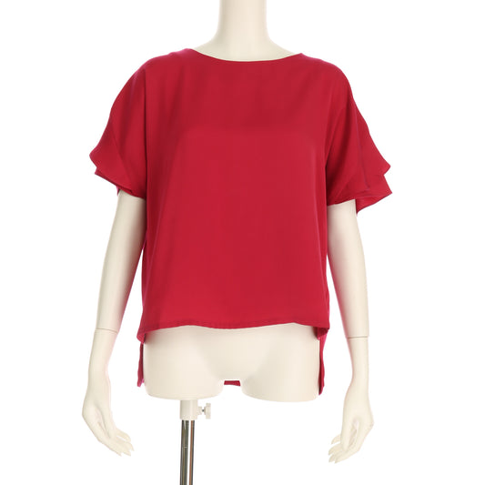 ティアードスリーブフリルブラウス