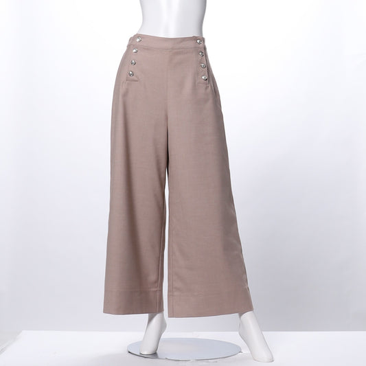 マリン風ボタンセーラーワイドパンツ