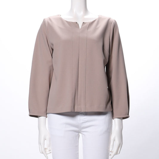 スタッズ付きオープンフロントブラウス