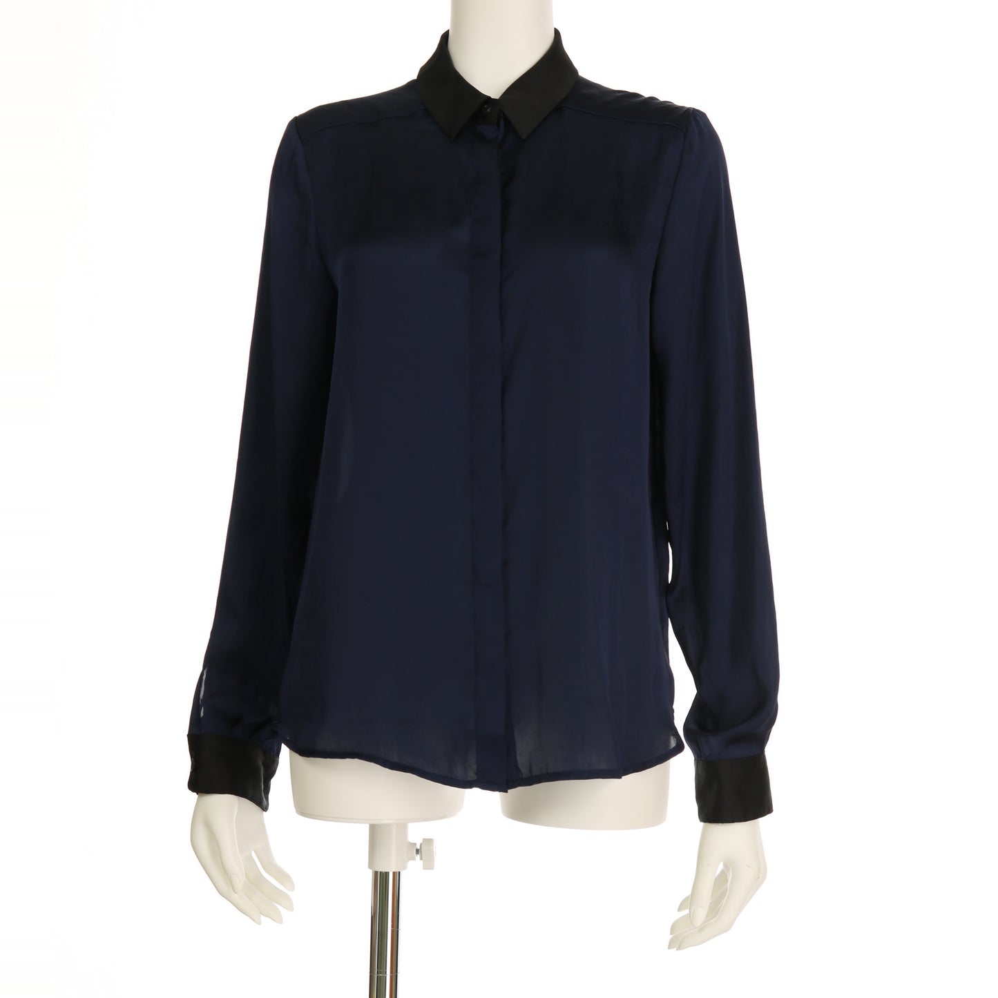 バイカラーデザインシャツブラウス