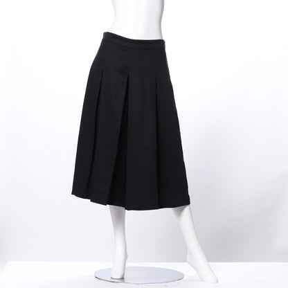 バックゴムフロントタックガウチョパンツ