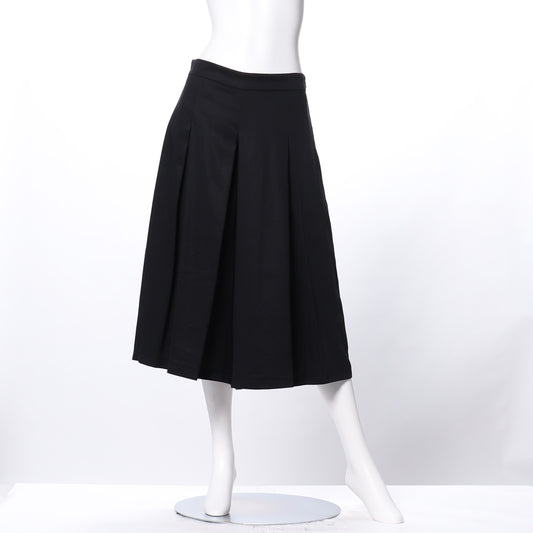 バックゴムフロントタックガウチョパンツ