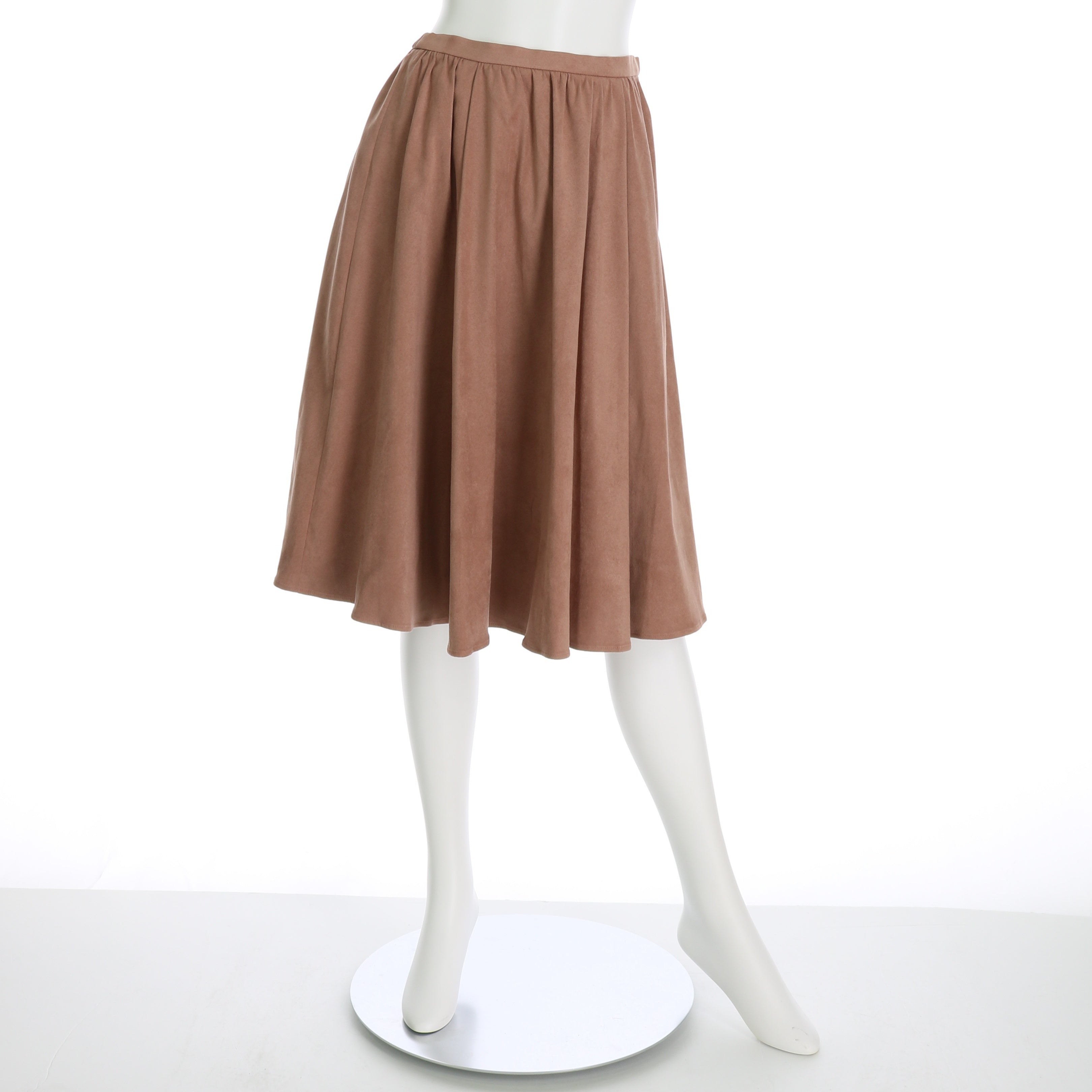 スエード調スカート