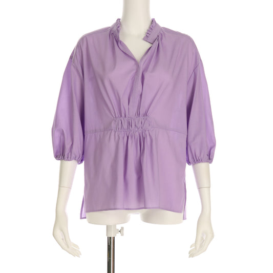 ふんわり袖フリルブラウス