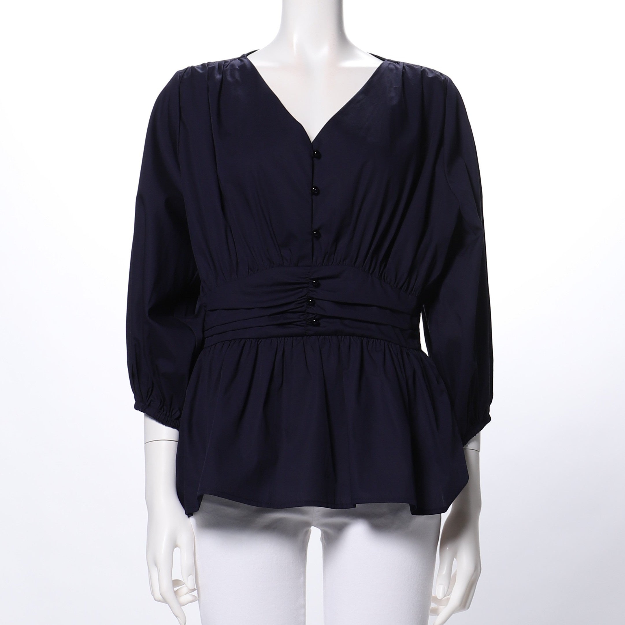 コルセット風デザインシャツ