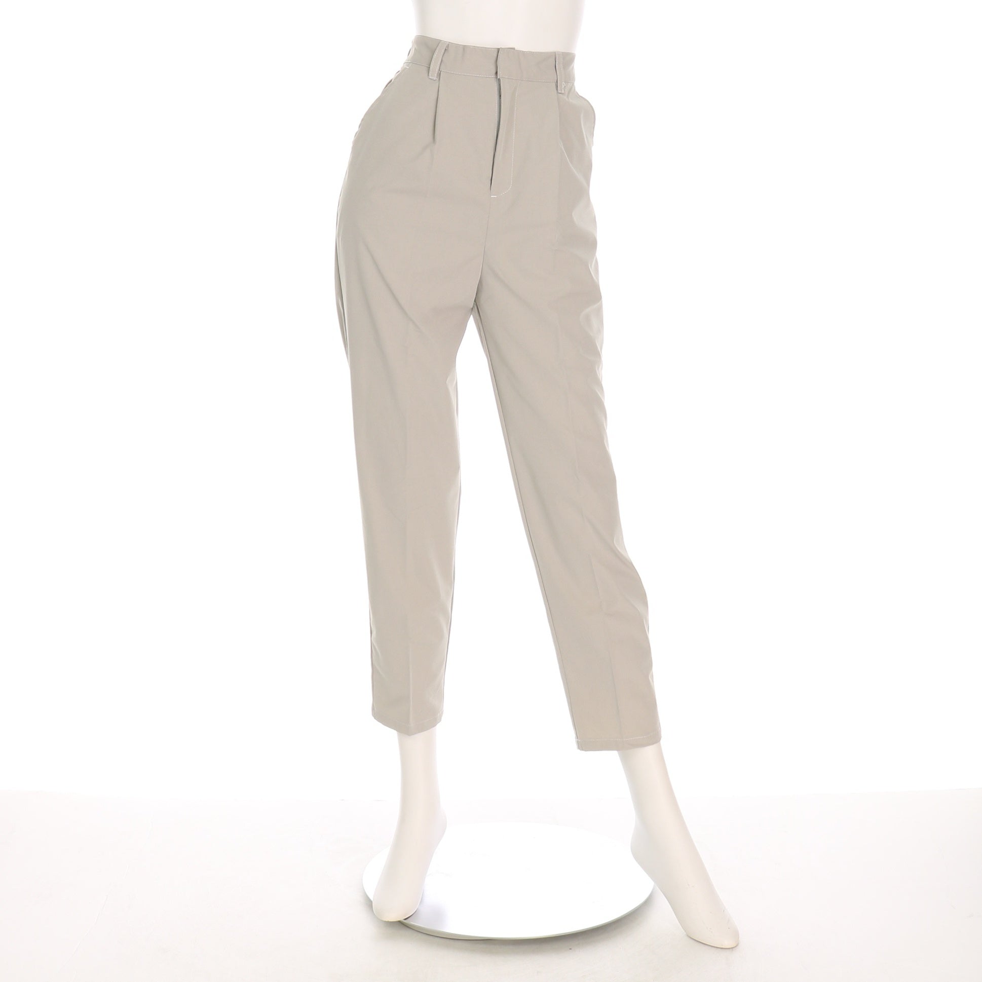 配色ステッチテーパードパンツ