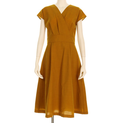 フレンチスリーブカシュクールワンピース