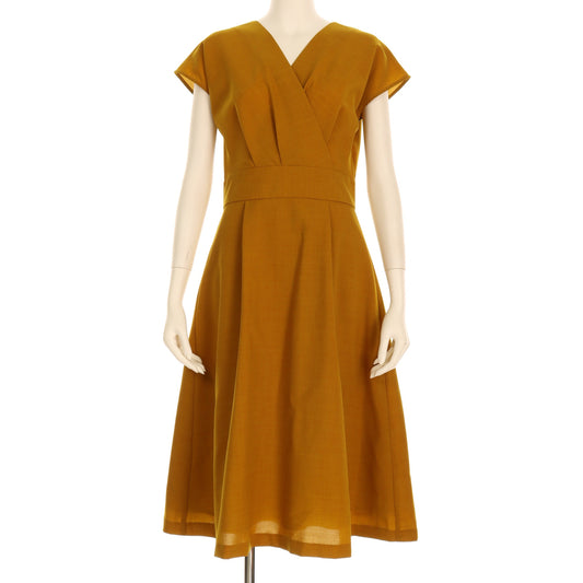 フレンチスリーブカシュクールワンピース