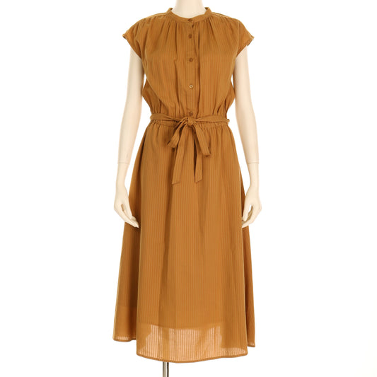 RCストライプレーヨンコットンワンピース