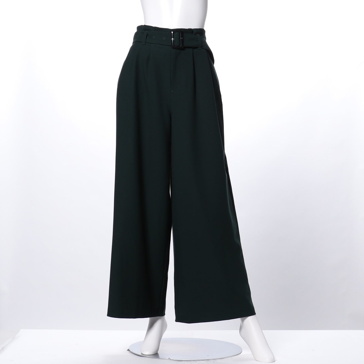 ウエストベルト付きハイウエストパンツ