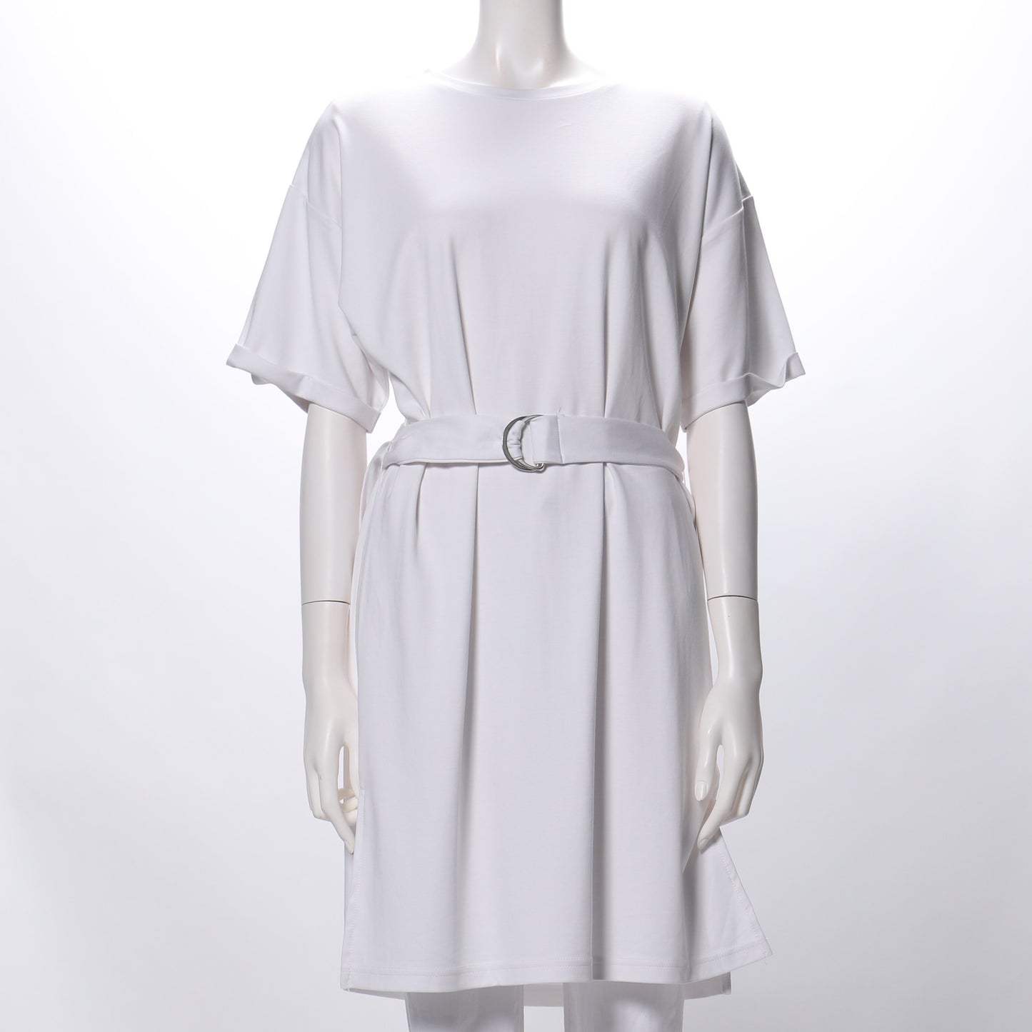 サイドスリットベルト付きトップス