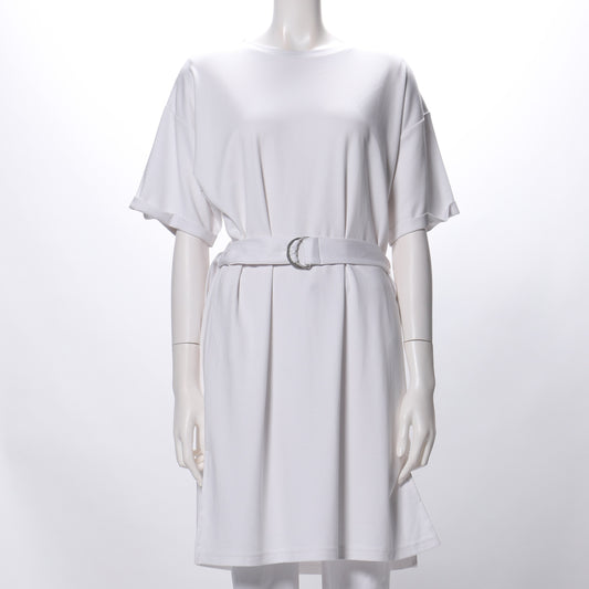 サイドスリットベルト付きトップス