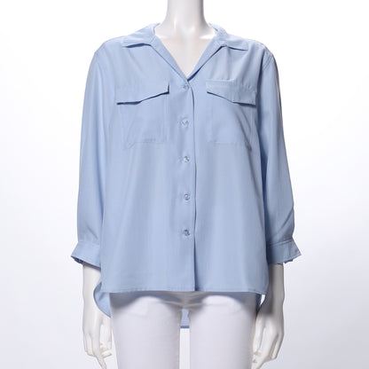 フラップポケットスキッパーブラウス