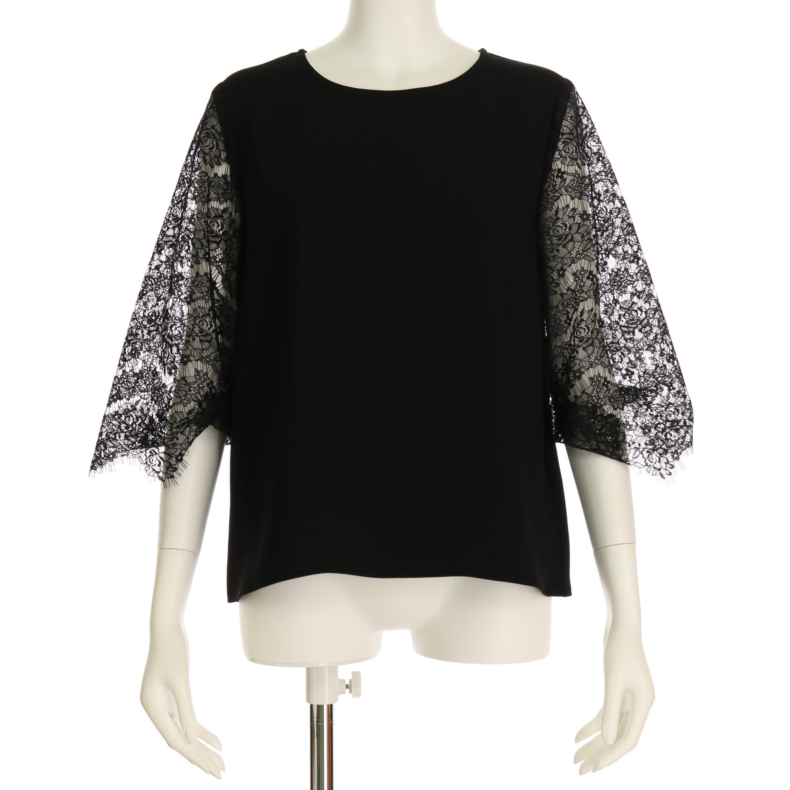 アイラッシュレーススリーブブラウス