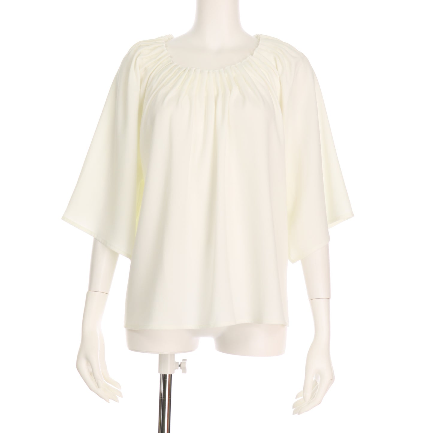 ギャザーネックブラウス