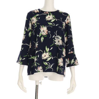 花柄Aラインブラウス