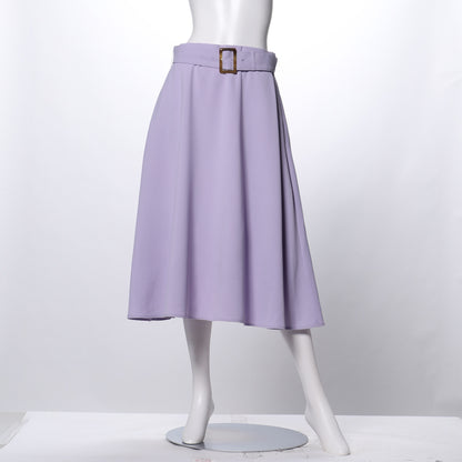 ストレッチサキソニーフレアスカート