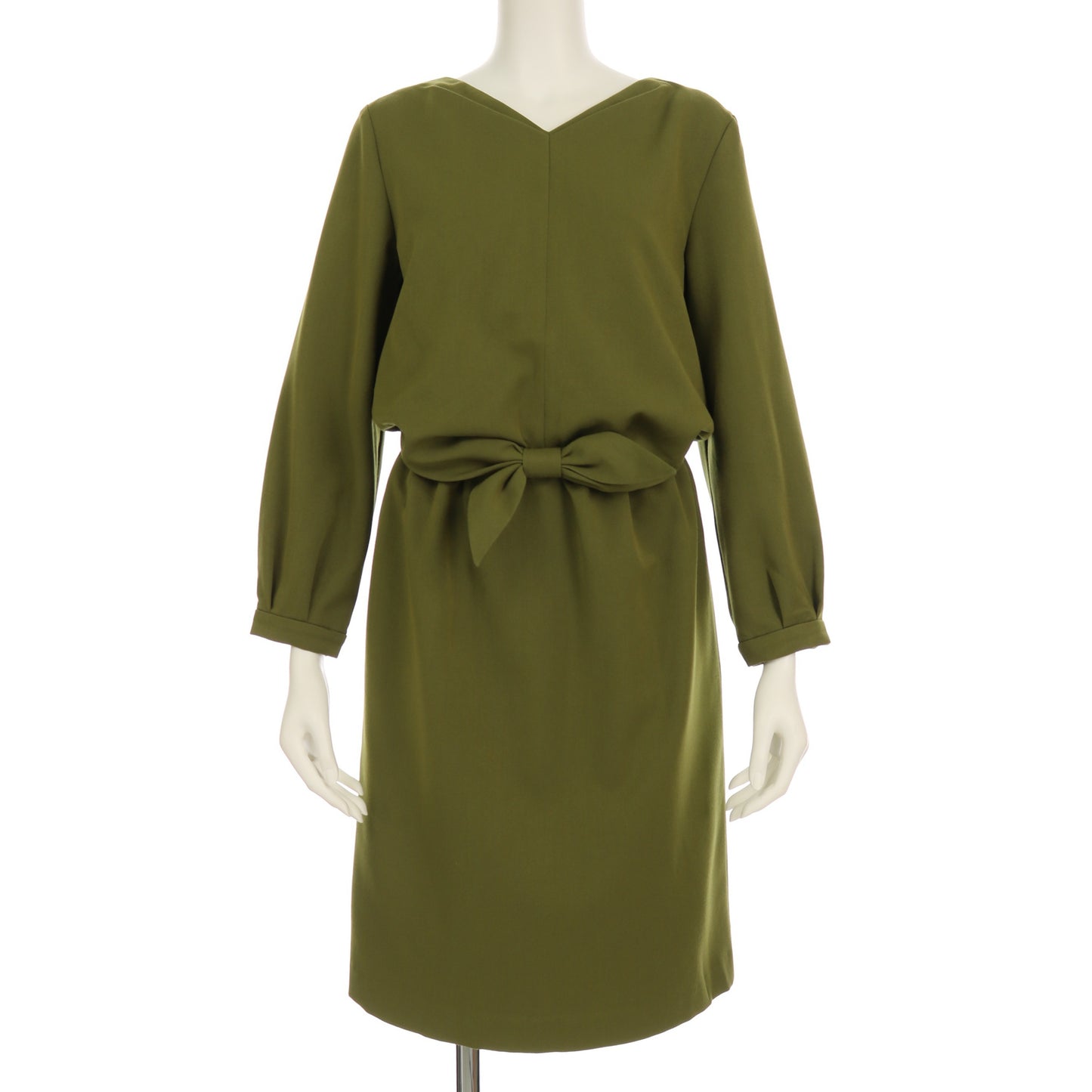 フロントリボンタックワンピース