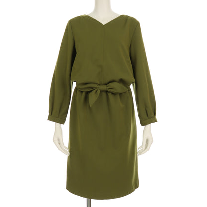 フロントリボンタックワンピース