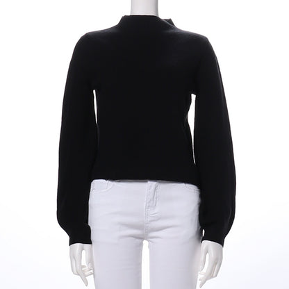 袖ボリュームデザインニット